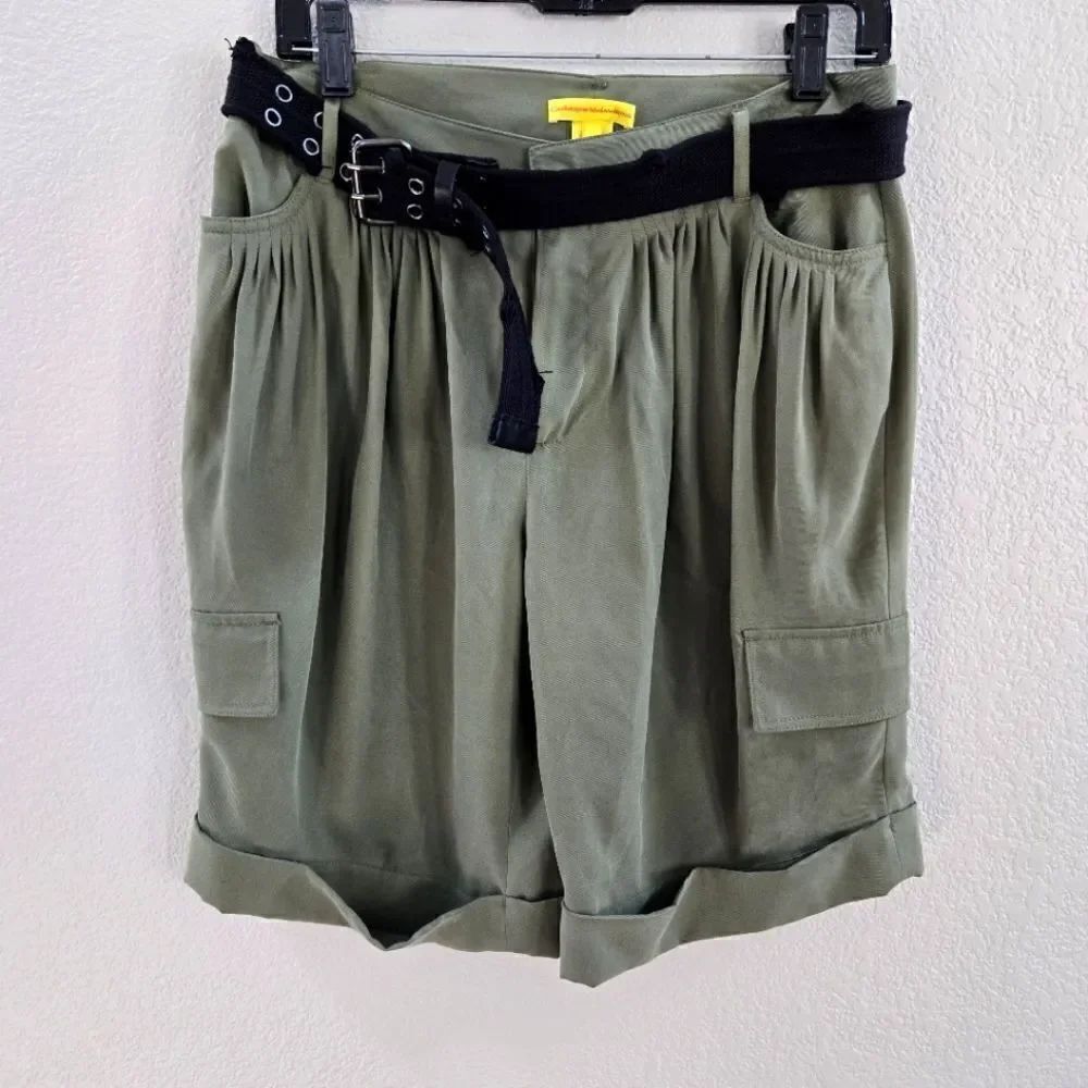 Catherine MALANDRINO Safari shorts with belt size 6 S